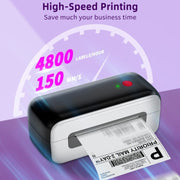 Phomemo PM246S Address Label Printer Thermal Paper Express E-Manifest Printer, Size: US(Black)