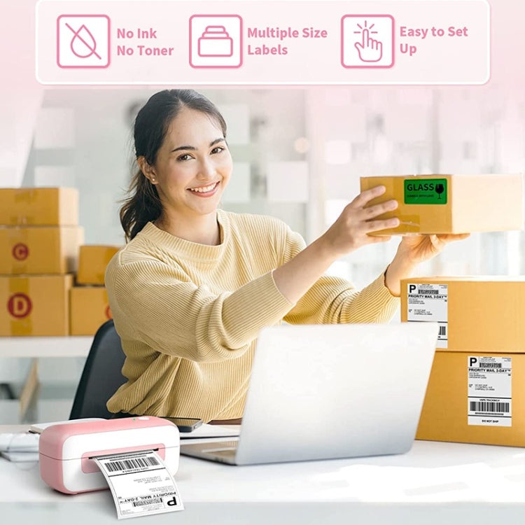 Phomemo PM246S Address Label Printer Thermal Paper Express E-Manifest Printer, Size: US(Purple) - free shipping - PMC TechLife - Order now!