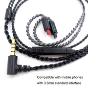 For IE Interface Headphone Cable With Microphone Upgrade Cable