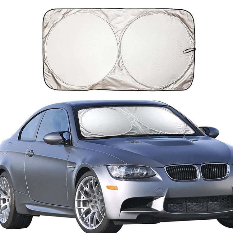 190x90cm Car Double Circle Sun Visor Heat Insulation Sun Protection Sun Block - free shipping - PMC TechLife - Order now!