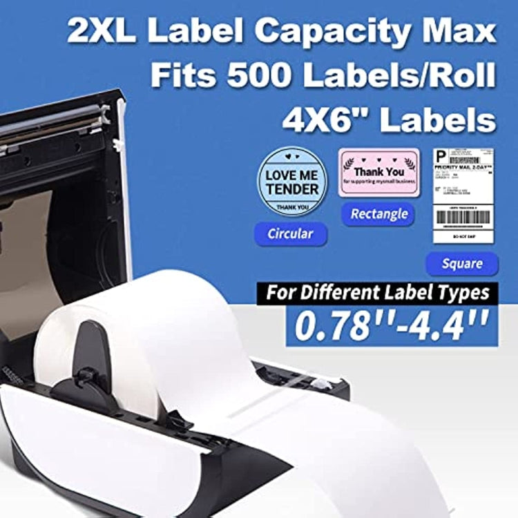 Phomemo D520-BT Bluetooth Thermal Shipping Label Printer Wireless Desktop Printer For Barcode Address Labels, Size: EU(Purple White)