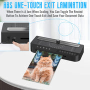 FN338 A4/A5/A6 Photo Laminator With 4 Levels Of Thickness Optional Preheating Alarm(US Plug)