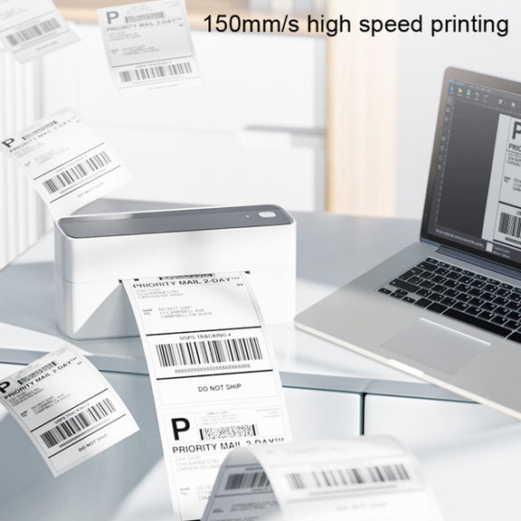 Phomemo PM241-BT Bluetooth Address Label Printer Thermal Shipping Package Label Maker, Size: US(Black White)