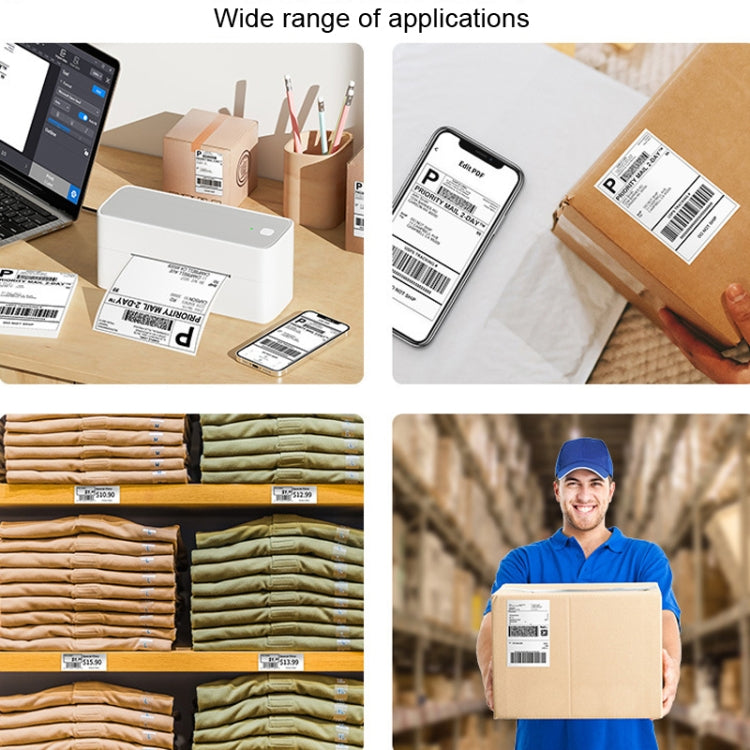 Phomemo PM241-BT Bluetooth Address Label Printer Thermal Shipping Package Label Maker, Size: US(Silver) - free shipping - PMC TechLife - Order now!