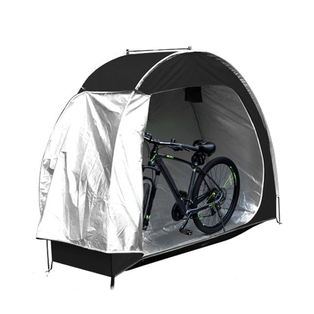 Outdoor Water-resistant Bicycle Storage Shed Oxford 210D Heavy Duty Bike Tent(Black)