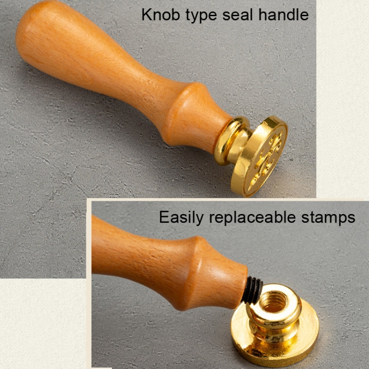 Gift Box Fire Paint Stamp Set Retro Handbook Material Accessories DIY Book Material(Black Box Love) - Gadgets by PMC TechLife | Online Shopping South Africa | PMC TechLife