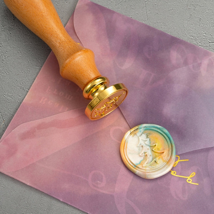 Gift Box Fire Paint Stamp Set Retro Handbook Material Accessories DIY Book Material(Black Box Love) - Gadgets by PMC TechLife | Online Shopping South Africa | PMC TechLife