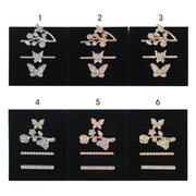 3pcs/Set Smart Watch Silicone Watch Band Decorative Ring Butterfly Buckle Watch Band Decorations(1)