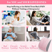 Lumbar Relaxing Massager Spinal Corrective Stretch Exercise Aid, Specification: Color Matching (Pink)