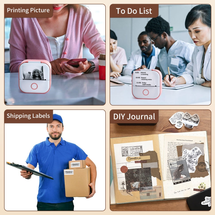 Phomemo T02 Standard Error Mini Pocket Small Portable Bluetooth Phone Photo Label Thermal Printer(Yellow) - free shipping - PMC Jewellery - Order now!