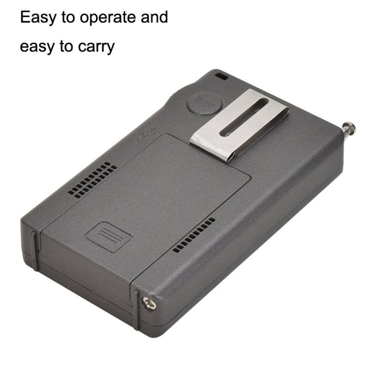 HanRongda HRD-747 Portable Full Band Digital Display High-Frequency Receiving Radio(Silver Gray) - free shipping - PMC Jewellery - Order now!