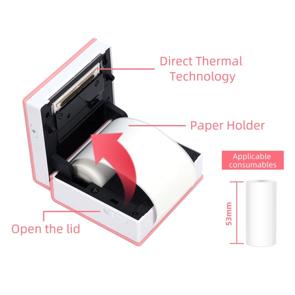 Phomemo M02-GN Pocket Small Bluetooth Portable Photo Thermal Label Wrong Question Printer