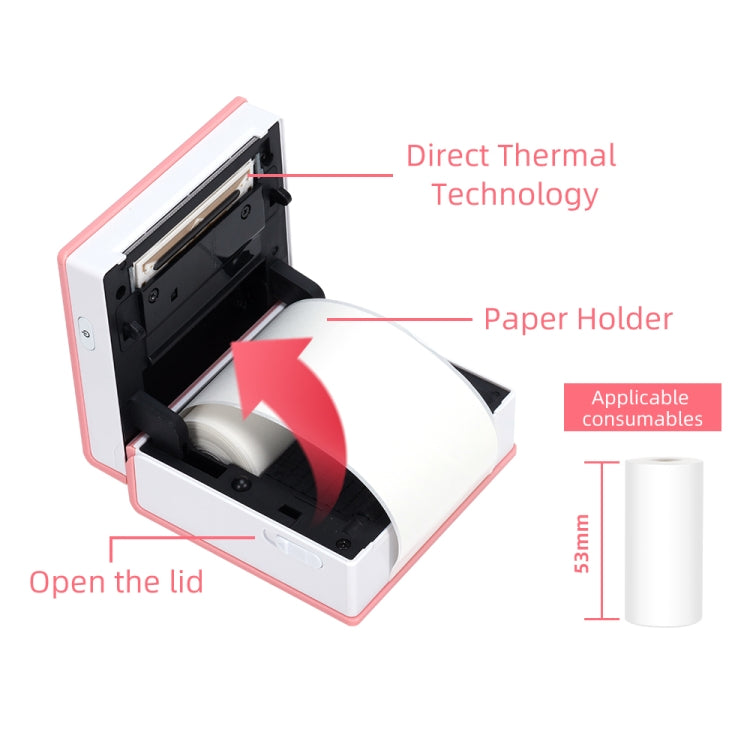 Phomemo M02-GN Pocket Small Bluetooth Portable Photo Thermal Label Wrong Question Printer