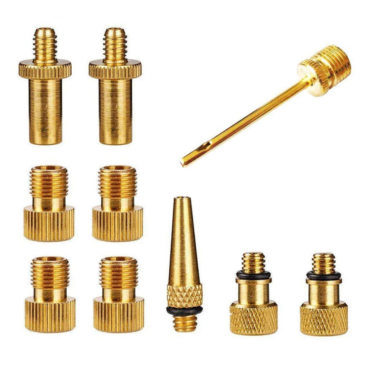 10 in 1 SV/AV/DV Bicycle Valve Adapter Set Bike Ball Pump Accessories - Tire Valve Caps by PMc TechLife | Online Shopping South Africa | PMc TechLife | Buy Now Pay Later Mobicred