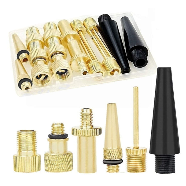 16 in 1 Type 2 SV/AV/DV Bicycle Valve Adapter Set Bike Ball Pump Accessories - Tire Valve Caps by PMC TechLife | Online Shopping South Africa | PMC TechLife