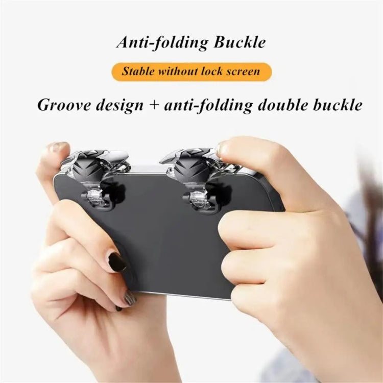 1pair Alloy Transparent Mechanical Buttons Mobile Phone Auxiliary Game Handle Gamepad Peripheral - Handle Shooter by PMC Jewellery | Online Shopping South Africa | PMC Jewellery