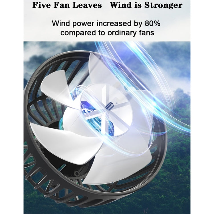 12V/24V Car Rear Seat Back USB Interface Powerful Double-headed Fan(F4207) - Heating & Fans by PMC TechLife | Online Shopping South Africa | PMC TechLife | Buy Now Pay Later Mobicred