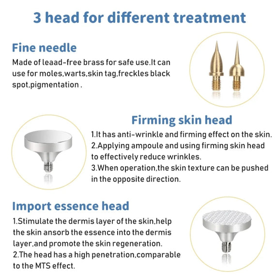 Spot Mole Pen Spot Removal Instrument Home Beauty Instrument, Spec: Charging Model EU Plug(Black)