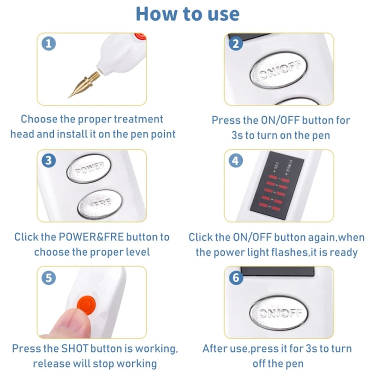 Spot Mole Pen Spot Removal Instrument Home Beauty Instrument, Spec: AU Plug-in Model(Silver) - free shipping - PMC Jewellery - Order now!