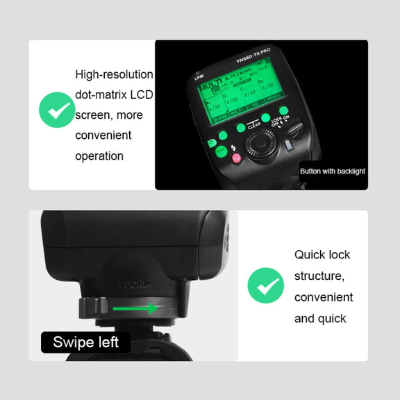 For Nikon YONGNUO YN560-TX Pro High-speed Synchronous TTL Trigger Wireless Flash Trigger