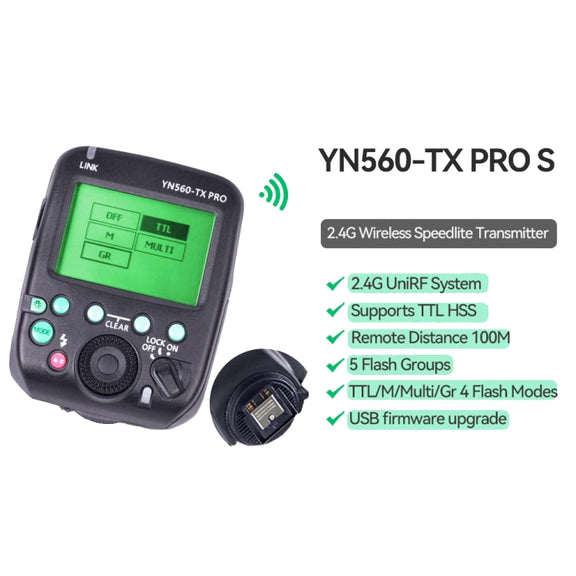 For Canon YONGNUO YN560-TX Pro High-speed Synchronous TTL Trigger Wireless Flash Trigger