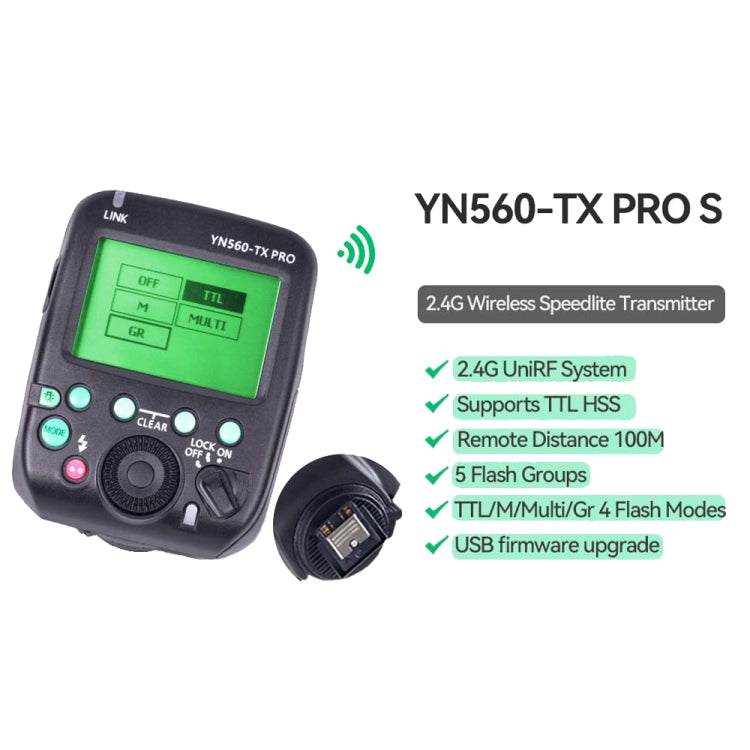 For Canon YONGNUO YN560-TX Pro High-speed Synchronous TTL Trigger Wireless Flash Trigger