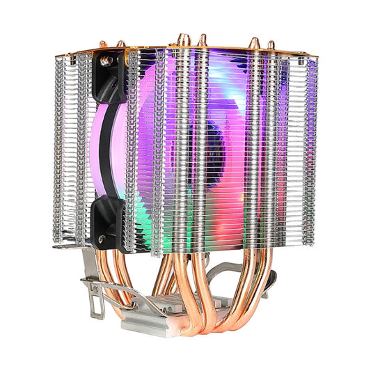 EVESKY 600 Desktop Computer 4 Copper Tube Mute CPU Cooling Fan, Color: Color Single Fan - free shipping - PMC Jewellery - Order now!