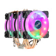 EVESKY 600 Desktop Computer 4 Copper Tube Mute CPU Cooling Fan, Color: Color Three Fans - free shipping - PMC TechLife - Order now!