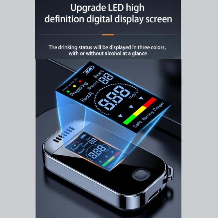 Mini Non-contact High-sensitivity Color Screen Digital Display Alcohol Tester(English) - Breath Alcohol Tester by PMC TechLife | Online Shopping South Africa | PMC TechLife | Buy Now Pay Later Mobicred