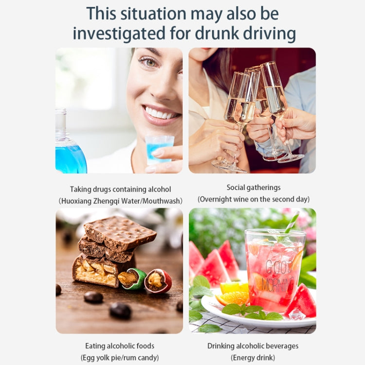 Mini Non-contact High-sensitivity Color Screen Digital Display Alcohol Tester(English) - Breath Alcohol Tester by PMC TechLife | Online Shopping South Africa | PMC TechLife | Buy Now Pay Later Mobicred