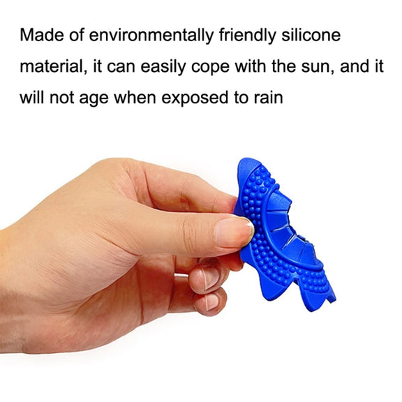 4sets Car Universal Wiper Hole Protective Cover PVC Dustproof Snowproof Wiper Pad(Blue Small Hole)