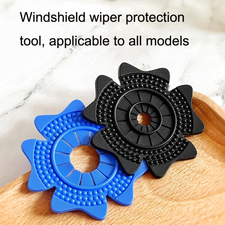 4sets Car Universal Wiper Hole Protective Cover PVC Dustproof Snowproof Wiper Pad(Black Big Hole) - Others by PMC TechLife | Online Shopping South Africa | PMC TechLife | Buy Now Pay Later Mobicred