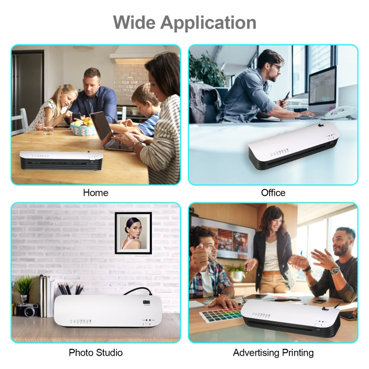 Osmile SL299 A4 Laminator Cold Hot Lamination Photo File Laminating Machine(UK Plug) - Photo Film Covering Machine by Osmile | Online Shopping South Africa | PMC TechLife | Buy Now Pay Later Mobicred