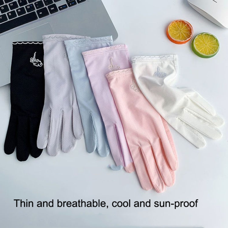 Free Code Summer Sunscreen Anti-ultraviolet Ice Silk Thin Gloves(Blue) - free shipping - PMC TechLife - Order now!
