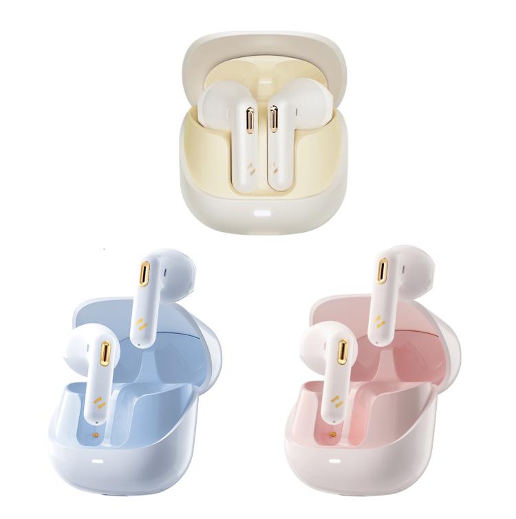 Havit S3 Merle Lite In-Ear ENC Call Noise Reduction Wireless Bluetooth Earphone(Gold White) - free shipping - PMC Jewellery - Order now!