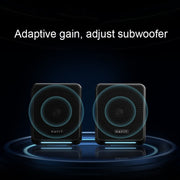 Havit A20 Plus Colorful Ambient Light Wired Computer Audio Stereo Surround Sound Speaker, Style: Bluetooth Version