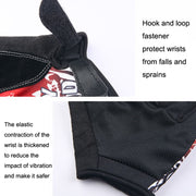 1pair Outdoor Sports Light and Breathable Summer Non-slip Fitness Half-finger Gloves(Red)