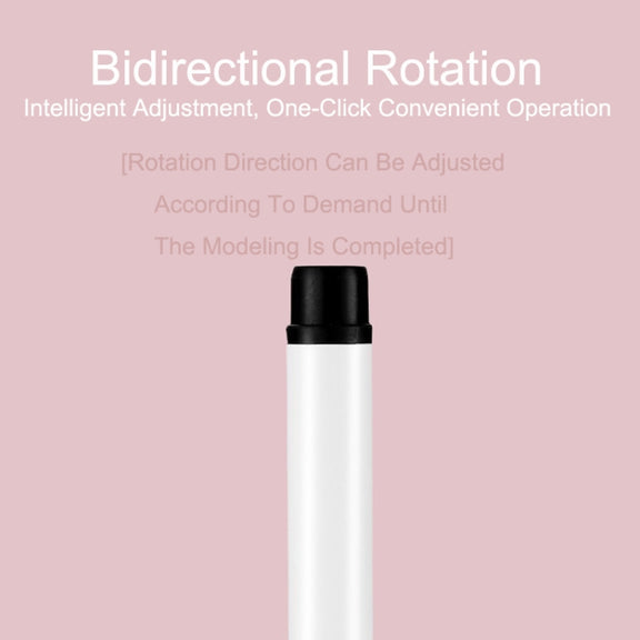 Automatic Curling Iron With Bi-Directional Rotating Ceramic Glaze Coating Hair Care, Plug: AU Plug White