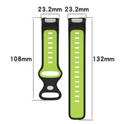 For Fitbit Charge 5 Smart Watch Sports Water-resistant Two-Color Silicone Band(White Black)