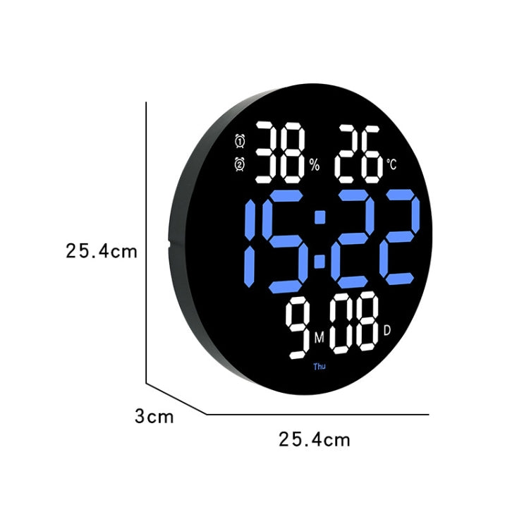10-Inch Led Digital Wall Clock 2-Color Large Screen Electronic Clock With Temperature Display(Orange) - free shipping - PMc TechLife - Order now!