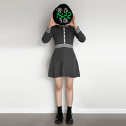 10-Inch Led Digital Wall Clock 2-Color Large Screen Electronic Clock With Temperature Display(Green)