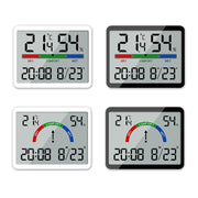 Magnetic LCD Digital Aalarm Clock Large Screen With Temperature Humidity Display(8280 White)