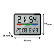 Magnetic LCD Digital Aalarm Clock Large Screen With Temperature Humidity Display(8280 White)