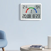 Magnetic LCD Digital Aalarm Clock Large Screen With Temperature Humidity Display(8280 White)