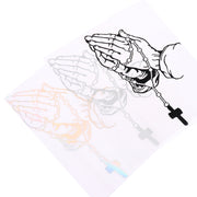 10pcs Car Stickers Car Rear Modification Plate Label(Black)