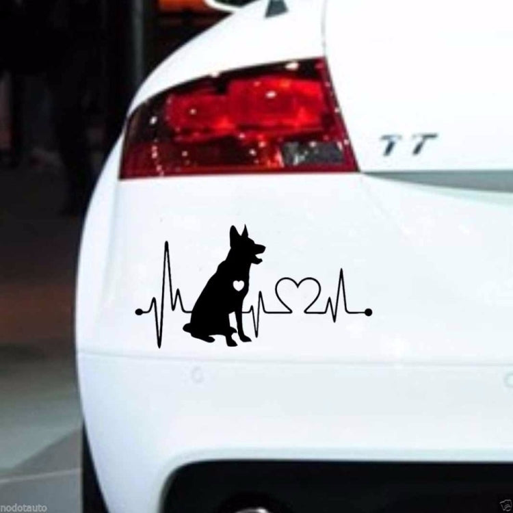 10pcs German Shepherd Cartoon Animal Car Sticker(Black) - Decorative Sticker by PMC TechLife | Online Shopping South Africa | PMC TechLife | Buy Now Pay Later Mobicred