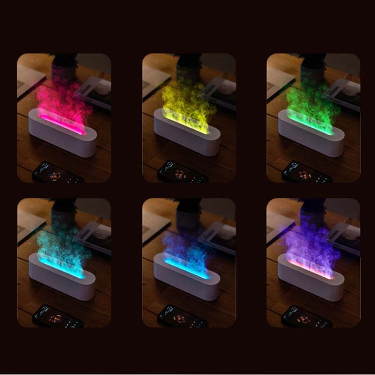 DQ709 Flame Aromatherapy Diffuser Quiet USB Air Humidifier(White) - free shipping - PMC TechLife - Order now!