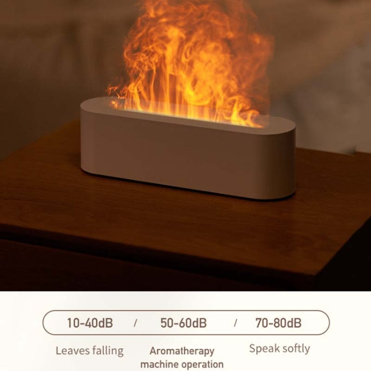 DQ709 Flame Aromatherapy Diffuser Quiet USB Air Humidifier(White) - free shipping - PMC TechLife - Order now!