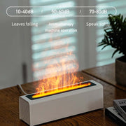 DQ711  Flame Aromatherapy Diffuser Quiet USB Air Humidifier(White)