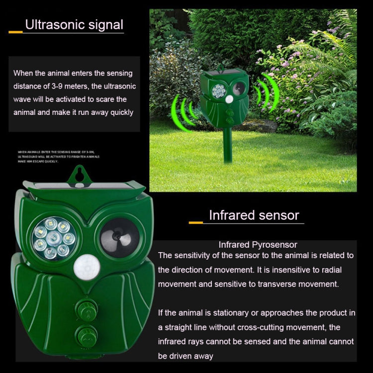 14LEDs Solar Ultrasonic Rat Repeller Outdoor Multifunctional Infrared Sensor Repeller - Outdoor Insect Repellent by PMC TechLife | Online Shopping South Africa | PMC TechLife | Buy Now Pay Later Mobicred